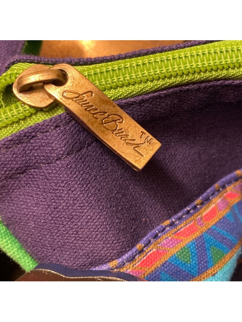 Laurel Burch Medium ~Canine Family Print ~Crossbody /Satchel LB4852 EUC - Picture 4 of 11